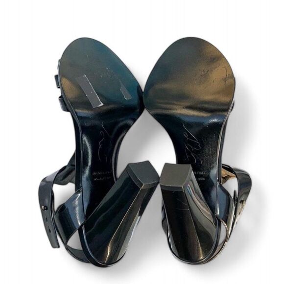 ROGER VIVIER Black Open Toe Signature Buckle Block Heel Sandals Size IT3… - Picture 6 of 6